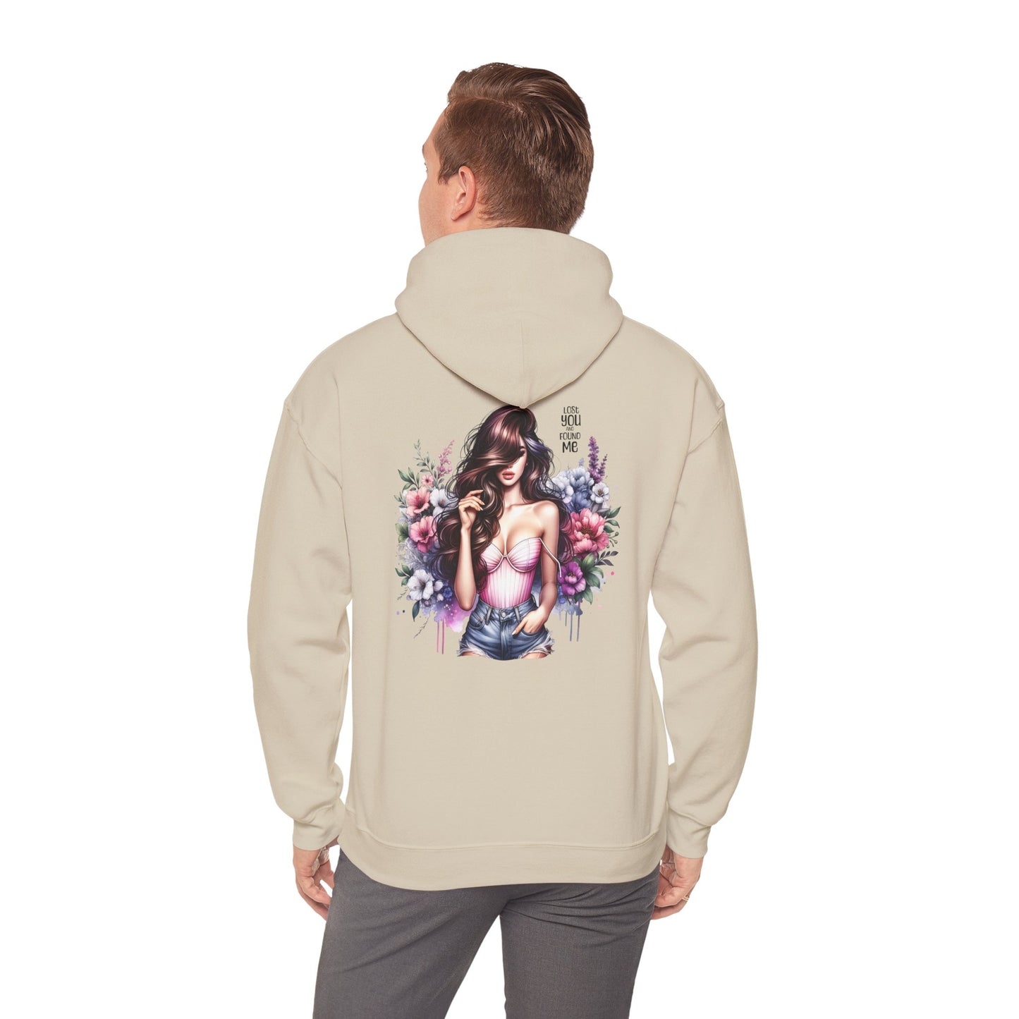 Breakup Hoodie - Unisex Hooded Sweatshirt Lost You and Found Me Design