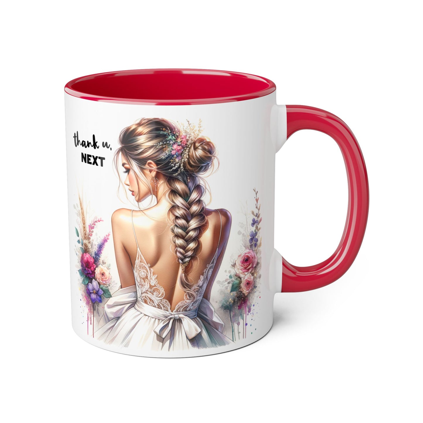 Thank U, Next Boho Floral Accent Mug