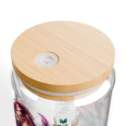 I Don't Make Mistakes, I Date Them Floral Sipper Glass, 16oz - Reusable Jar with Straw for Eco-Friendly Hydration, Perfect for Summer Picnics, Gifts for Her, Beach Days, [...]
