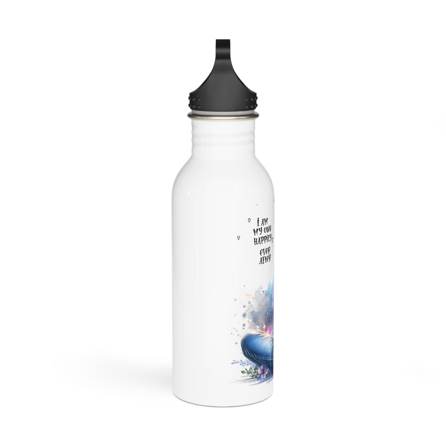 Inspirational Stainless Steel Water Bottle - "I Am My Own Happily Ever After " Design