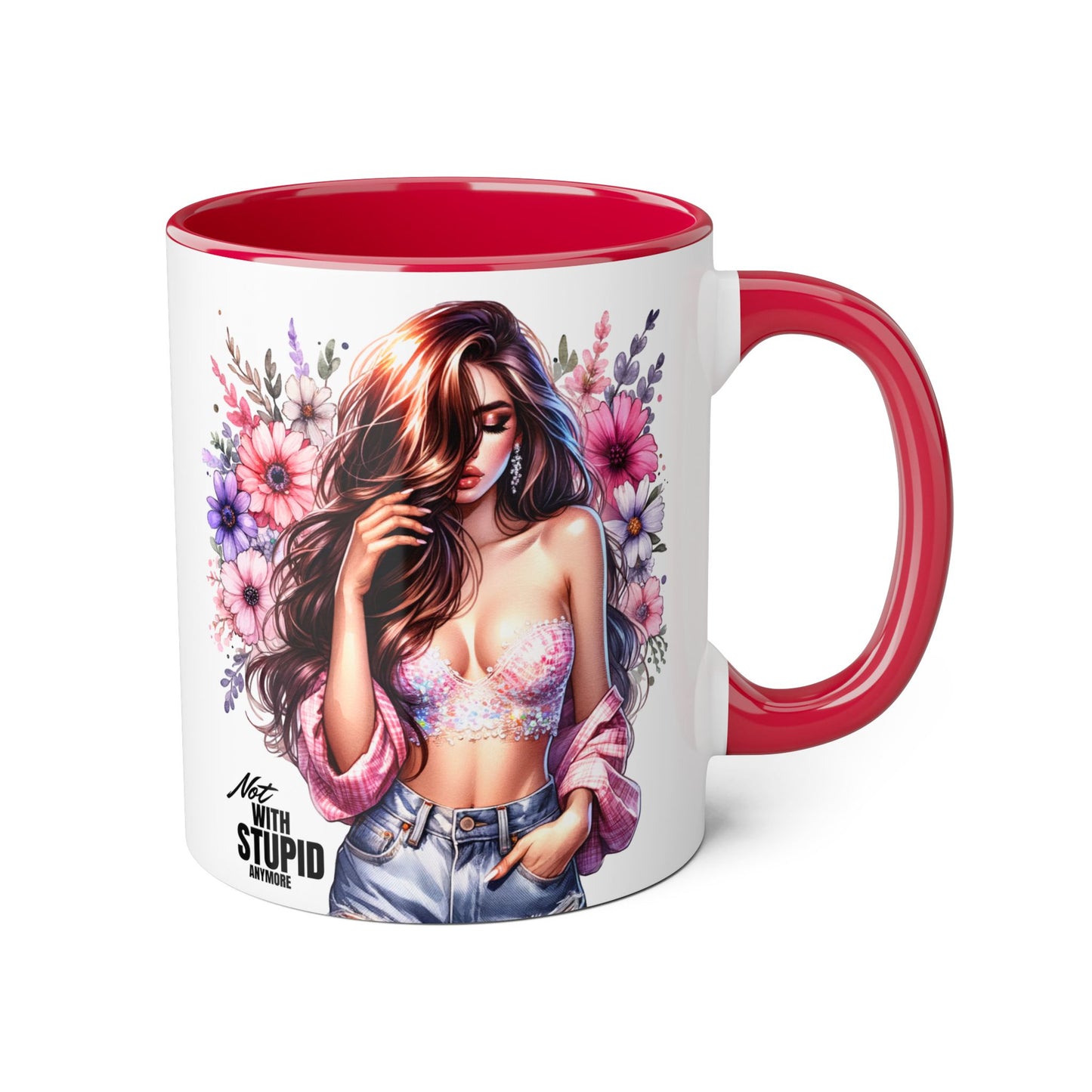 Mug - Not With Stupid Anymore Humoristic 11oz Accent Mug