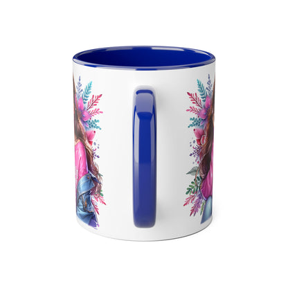 1-800-BOYS-LIE Chic Floral Accent Mug - Perfect Gift for Tea Lovers, Stylish Drinkware, Coffee Cup for Her, Women's Empowerment Decor, Trendy Floral Mug