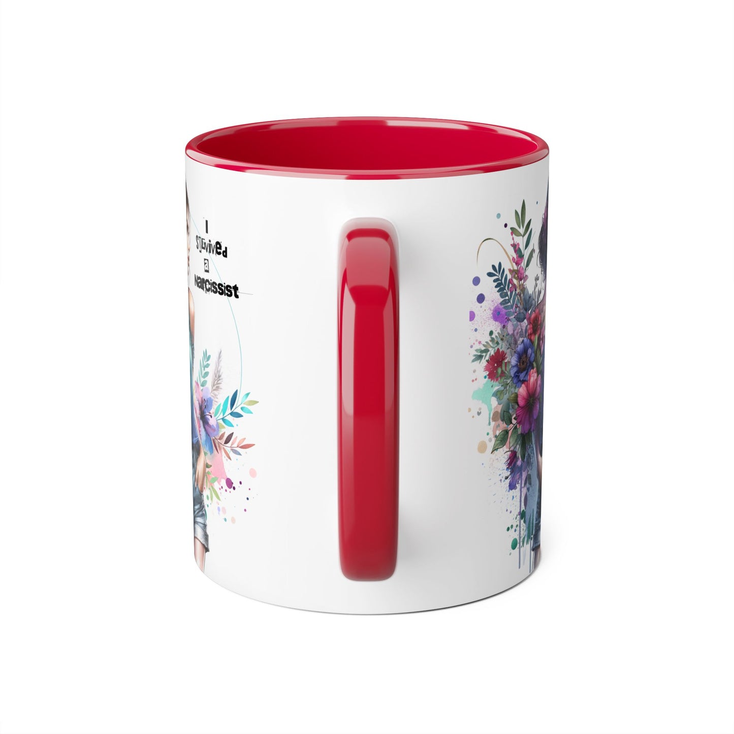 Floral Art Accent Mug - Stay Wild & Nameless, Bohemian Coffee Cup, Floral Gift for Her, Unique Home Decor, Mug for Tea Lovers