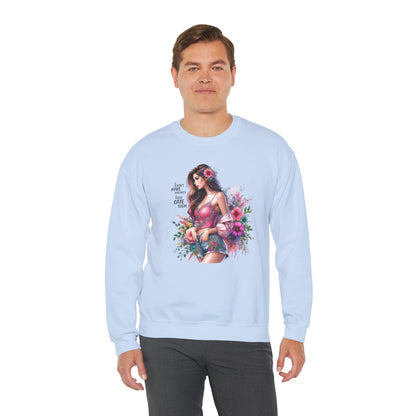 I Don`t  Make Mistakes, I Just Date Them Floral Fantasy Crewneck Sweatshirt, Boho Sweatshirt, Spring Fashion, Gift for Her, Cute Sweatshirt, Cozy Wear
