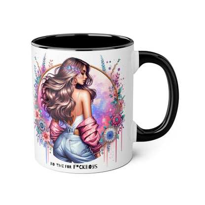 Funny Accent Mug - No Time For F*boys 11oz