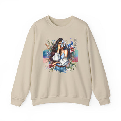 Lost You And Found Me Artistic Unisex Sweatshirt for Comfort and Style - Cozy Apparel, Gift for Her, Trendy Fashion, Relaxed Fit, Casual Wear