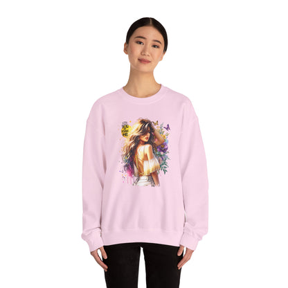 Lost You And Found Me Bohemian-Themed Crewneck Sweatshirt with Floral Design, Cozy Casual Wear, Gift for Her, Everyday Comfort, Family Gatherings, Spring Fashion