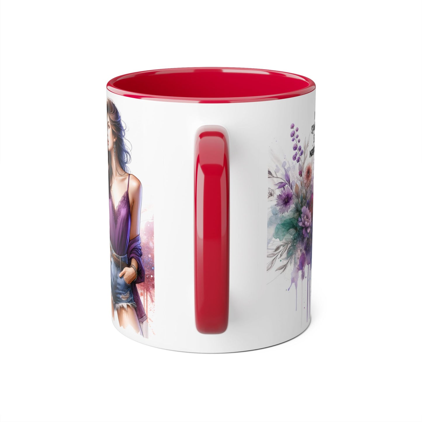 Stylish Quote Mug, Fashion Lover Gift, Narcissist Coffee Cup, Floral Design Mug, Unique Drinkware for Her