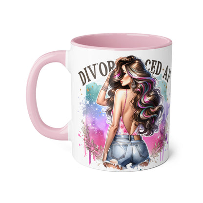 Mug - Divorced AF 11oz Accent Mug