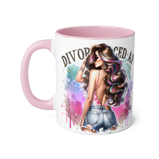 Mug - Divorced AF 11oz Accent Mug