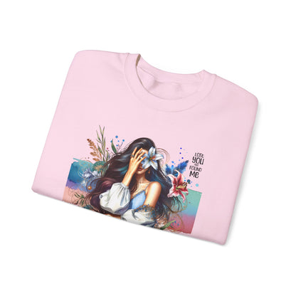 Lost You And Found Me Artistic Unisex Sweatshirt for Comfort and Style - Cozy Apparel, Gift for Her, Trendy Fashion, Relaxed Fit, Casual Wear
