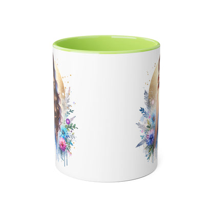 Straight Outta Divorced Humoristic Floral Accent Mugs - Unique Gift for Coffee Lovers, Home Decor, Birthday Gift, Art Mug, Personalized Drinkware