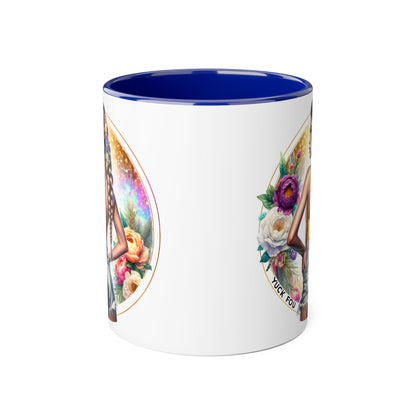 Yuck Fou Artistic Accent Mugs - Beautiful Floral Designs for Coffee Lovers, Gift for Friends, Home Decor, Birthday, Everyday Use