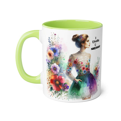 Colorful Floral Quotes Coffee Mug, Gift for Flower Lovers, Inspirational Mug, Unique Tea Cup, Perfect for Birthdays