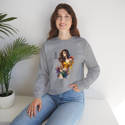 I Am My Own Happily Ever After  Stylish Inspirational Crewneck Sweatshirt, Cozy Unisex Pullover, Art Print Sweatshirt, Gift for Her, Everyday Wear, Colorful Design