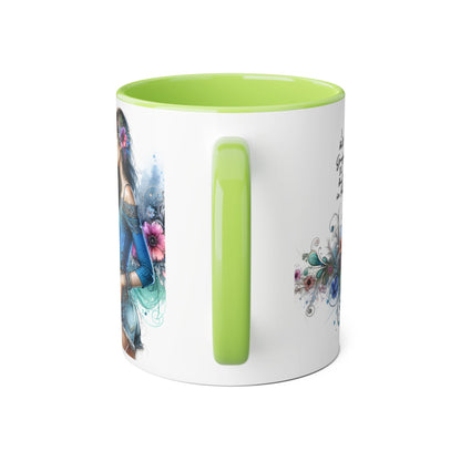 I Hold Grudges, I'll Heal in Hell Colorful Floral Accent Mug - Perfect Gift for Grandmas, Coffee Lovers, Tea Enthusiasts, Birthday & Special Occasions, Inspirational Quotes