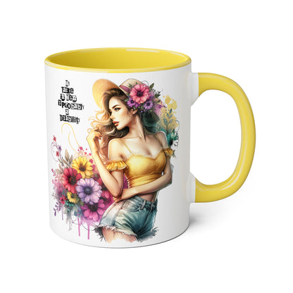 Funny Accent Mug - My Taste in Men is Probably a Disability Humor 11oz Cup