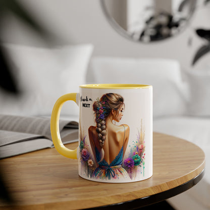 Thank U, Next Colorful Floral Thank You Mug - Perfect Gift for Friends, Birthdays, Celebrations, Coffee Lovers, Tea Time