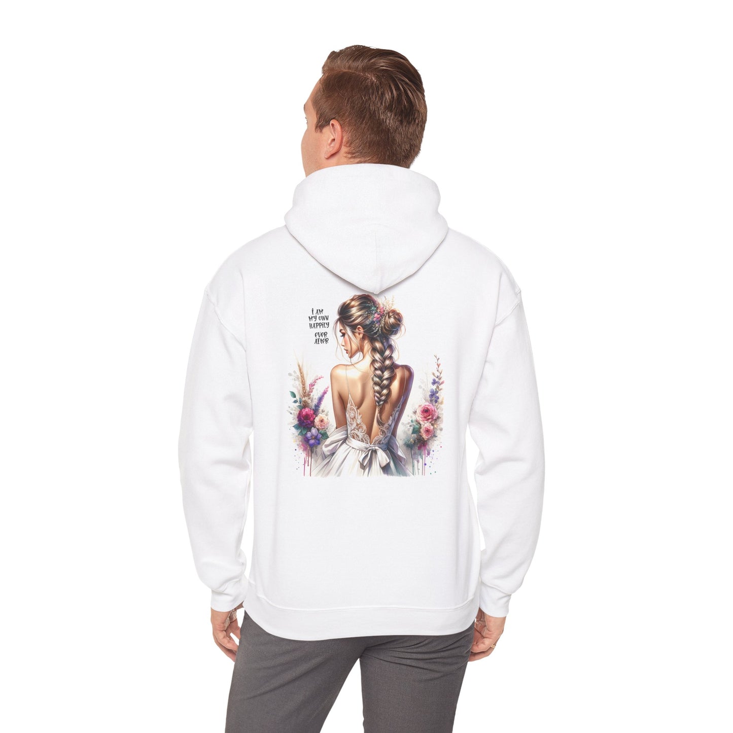 I Am My Own Happily Ever After Artistic Floral Unisex Hoodie - Embrace Your Beauty