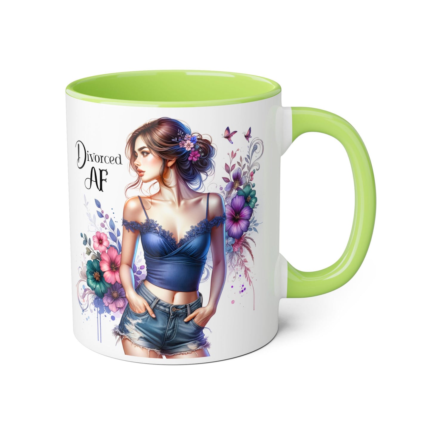 Mug - Divorced AF 11oz Accent Mug