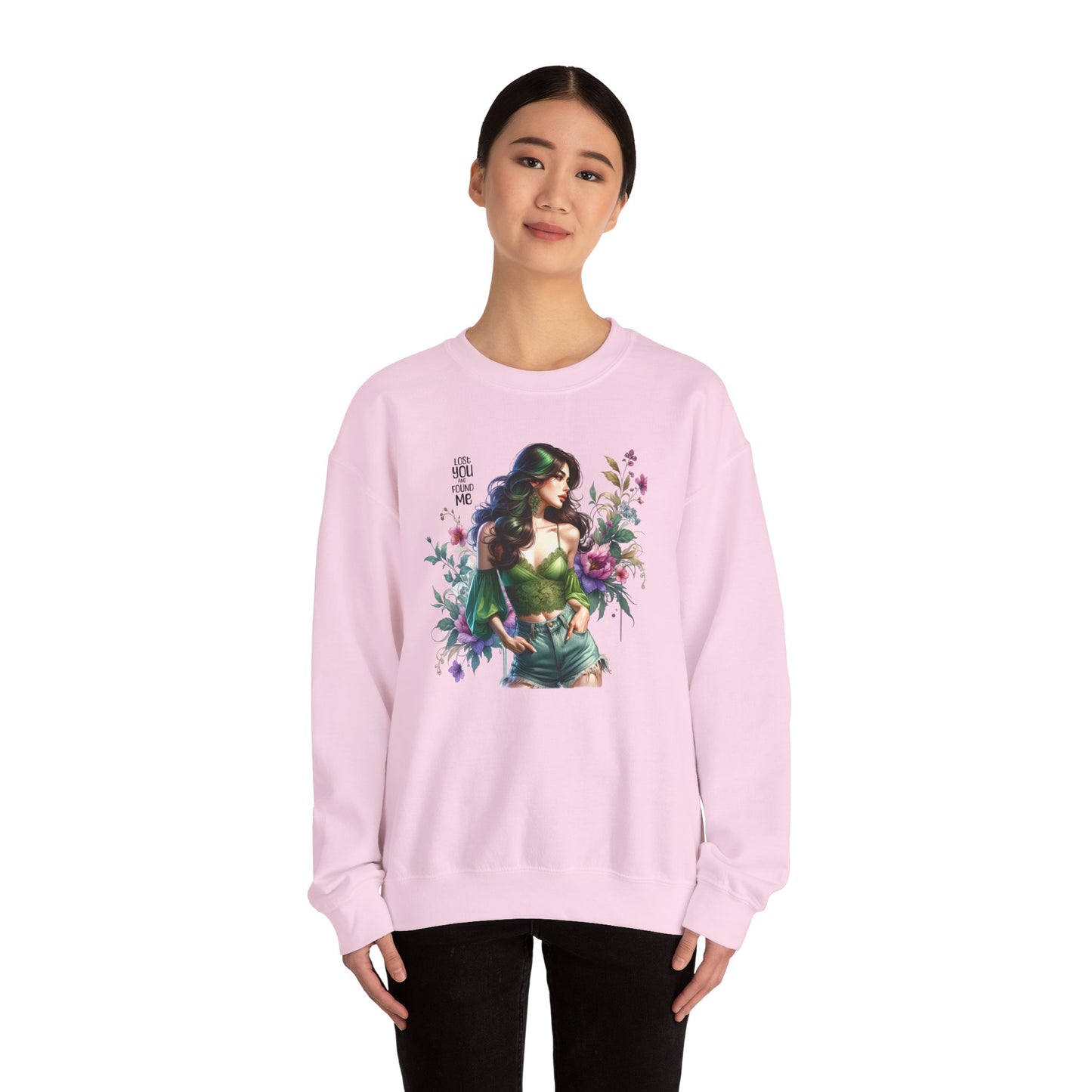 Lost You And Found Me Bohemian Floral Sweatshirt: Perfect for Cozy Days, Gift for Her, Casual Wear, Spring Fashion, Friendship Gift