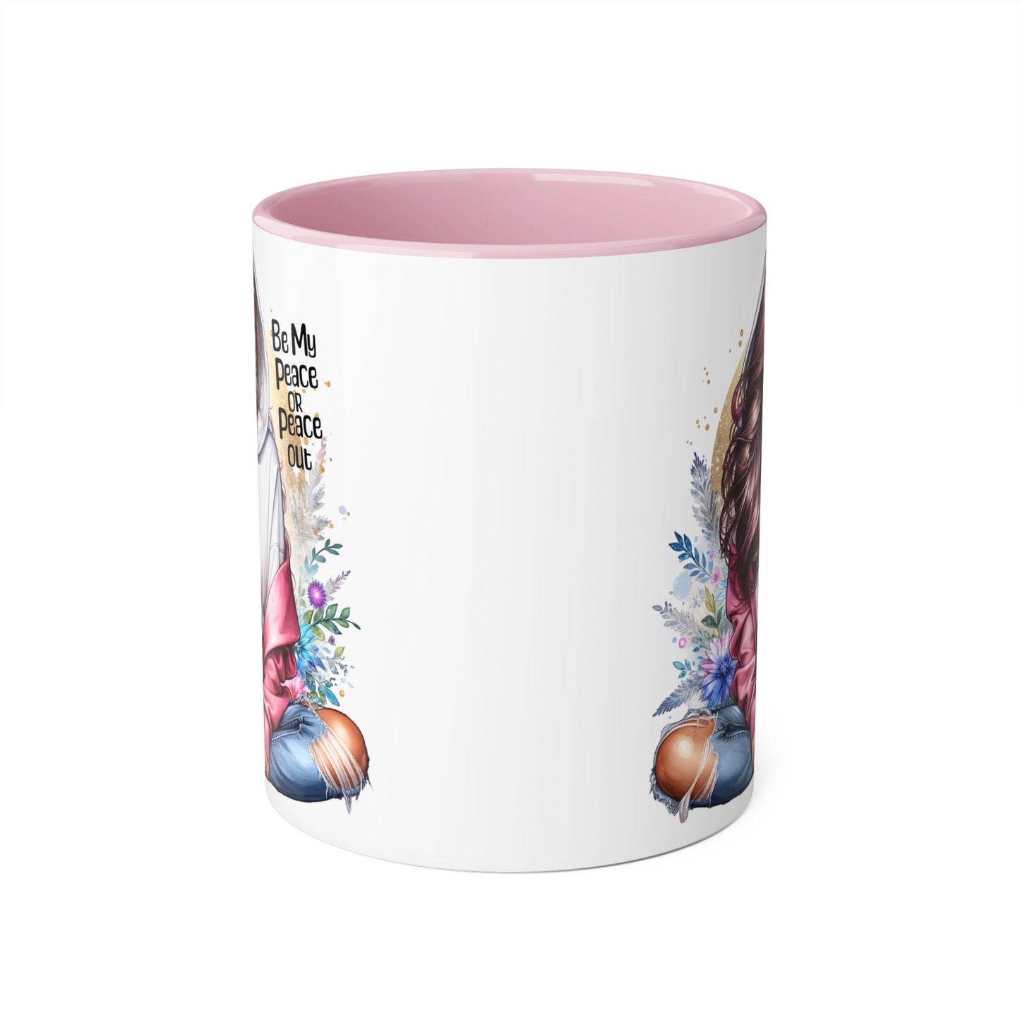 Be My Peace or Peace Out Accent Mug