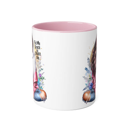 Be My Peace or Peace Out Accent Mug