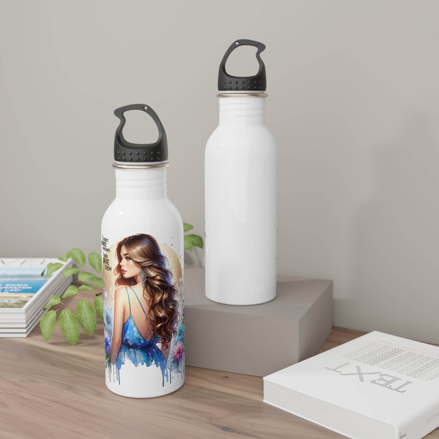 I Don't Make Mistakes, I Date Them Stylish Stainless Steel Water Bottle with Floral Design, Elevated Gift, Outdoor Hydration, Motivational Water Bottle, Unique Travel [...]