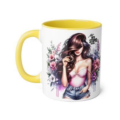 Mug - Not With Stupid Anymore Humoristic 11oz Accent Mug