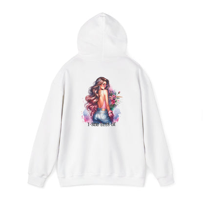 1-800-Boys-Lie Floral Art Hooded Sweatshirt, Cozy Unisex Hoodie, Everyday Wear, Gift for Her, Casual Style