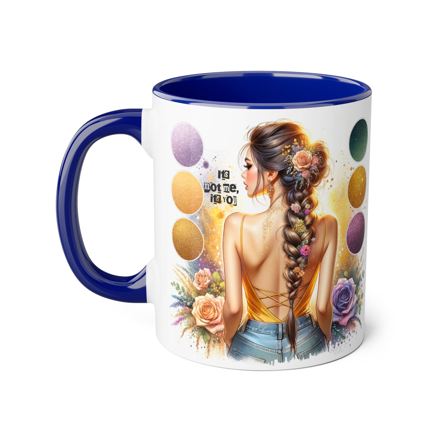 It's Not Me, It's You Humoristic Artistic Accent Mug for Creative Souls, Perfect Gift for Artists, Birthdays, Coffee Lovers, Home Decor