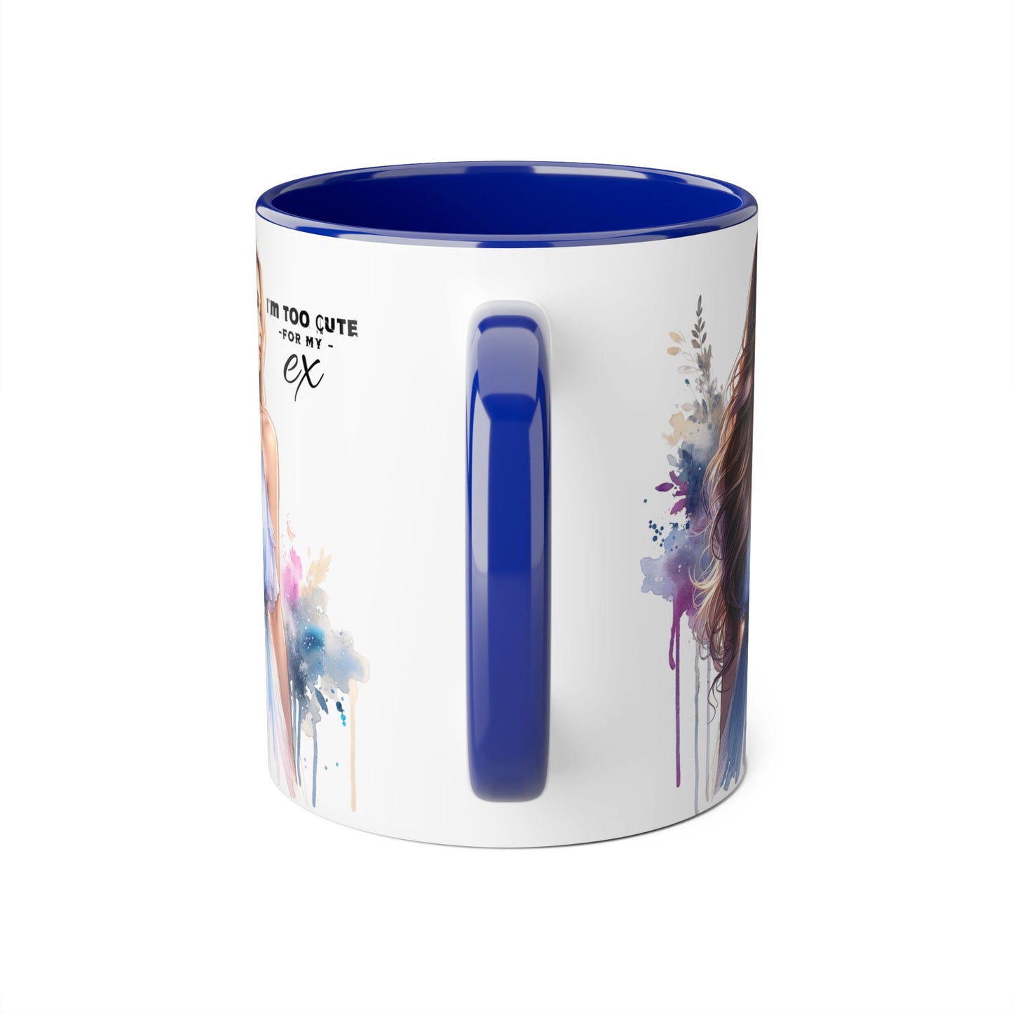 I'm Too Cute For My Ex Stylish Accent Mug, I'm Too Cute for My Ex Gift, Cute Coffee Cups, Artistic Mugs for Her, Birthday or Friendship Gift