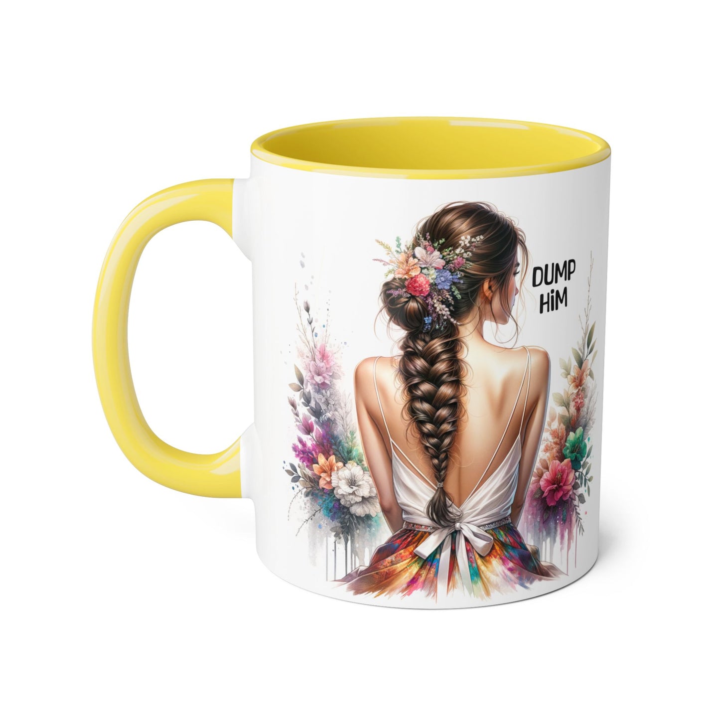 Dump Him Accent Mug