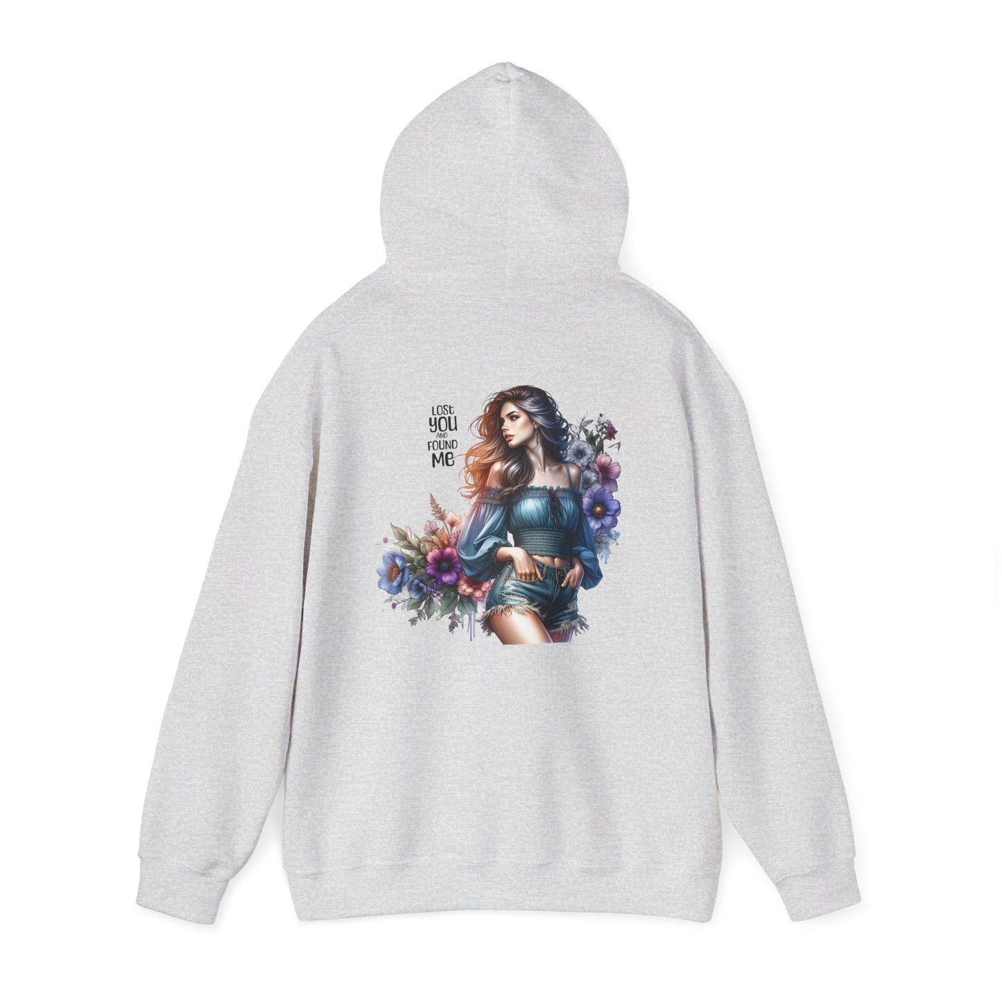 Breakup Hoodie - Unisex Hooded Sweatshirt Lost You and Found Me Design