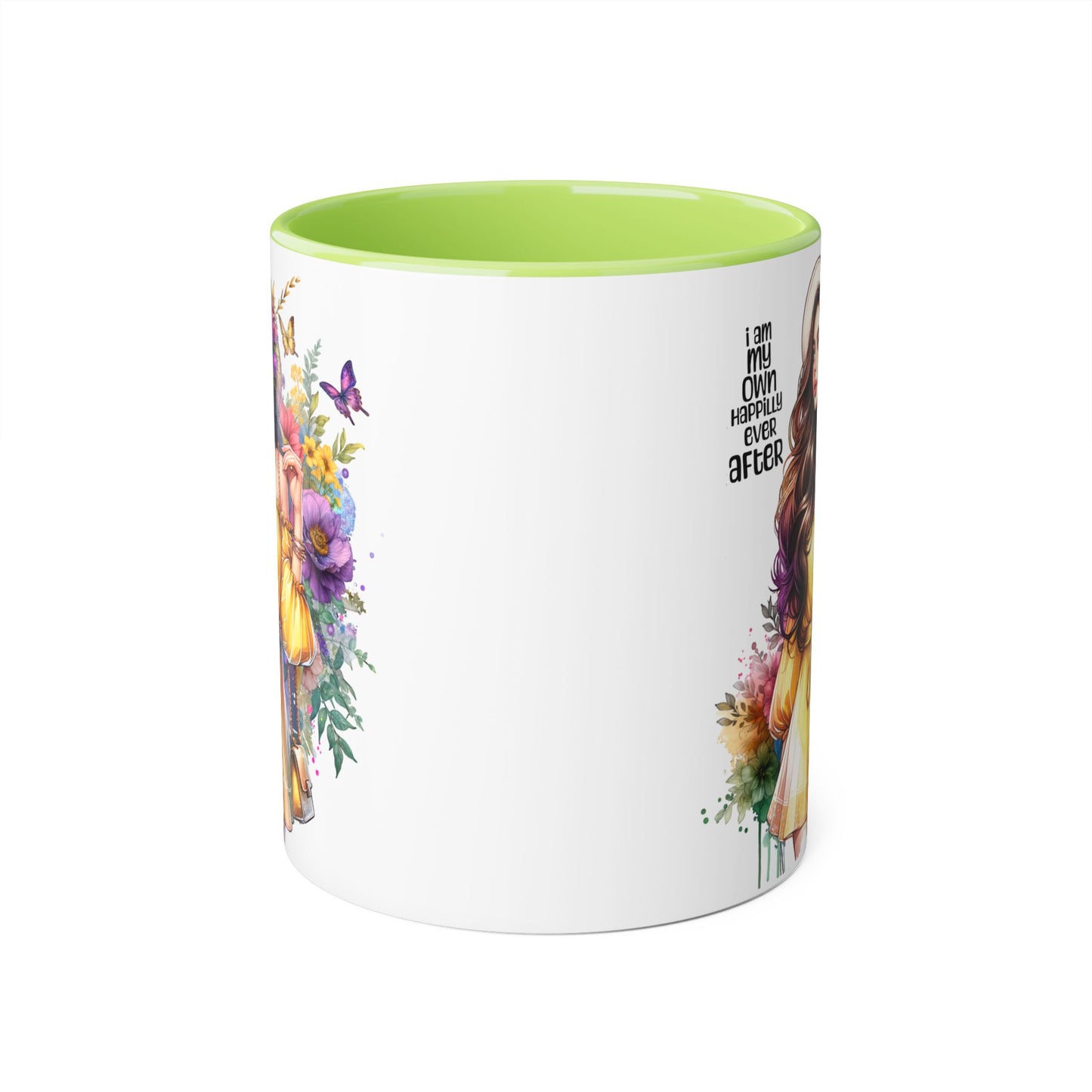 I Am My Own Happily Ever After Empowering Accent Mug: My Own Aesthetic Ever After, Unique Gift, Inspirational Coffee Cup, Artistic Drinkware, Home & Office Decor