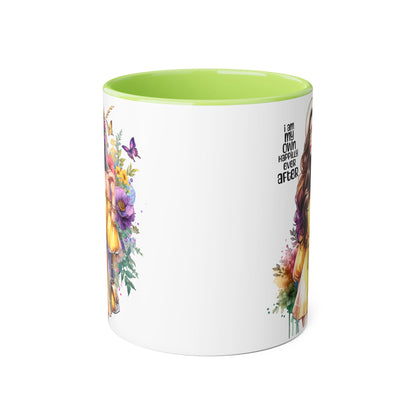 I Am My Own Happily Ever After Empowering Accent Mug: My Own Aesthetic Ever After, Unique Gift, Inspirational Coffee Cup, Artistic Drinkware, Home & Office Decor