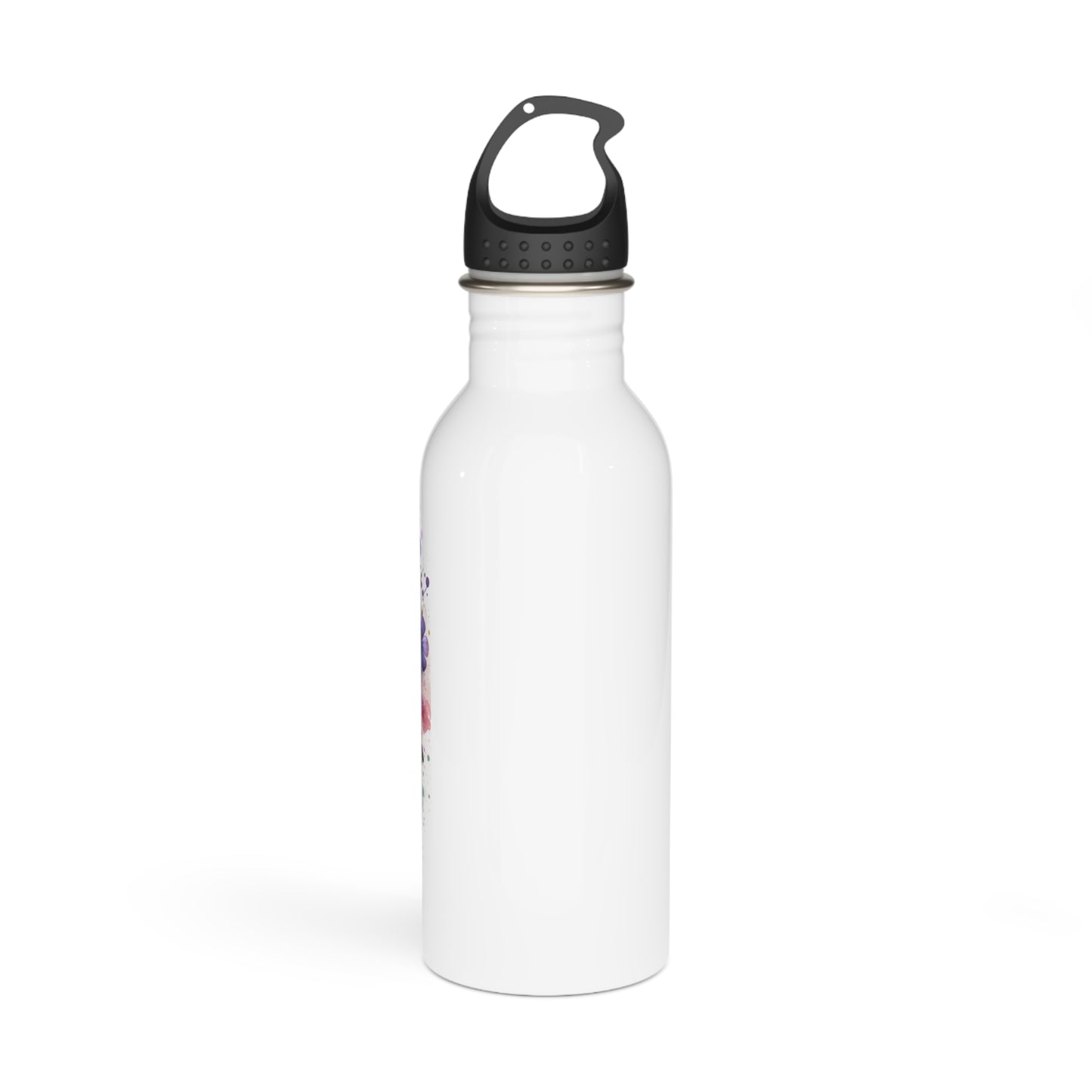 Thank U, Next Stylish Stainless Steel Water Bottle with Floral Art - Perfect for Gifts, Gym, Yoga, Hydration on the Go, Eco-Friendly