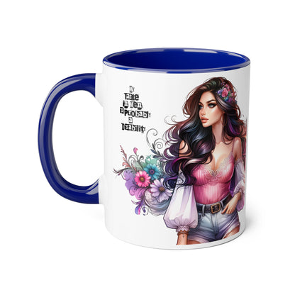 Funny Accent Mug - My Taste in Men is Probably a Disability Humor 11oz Cup