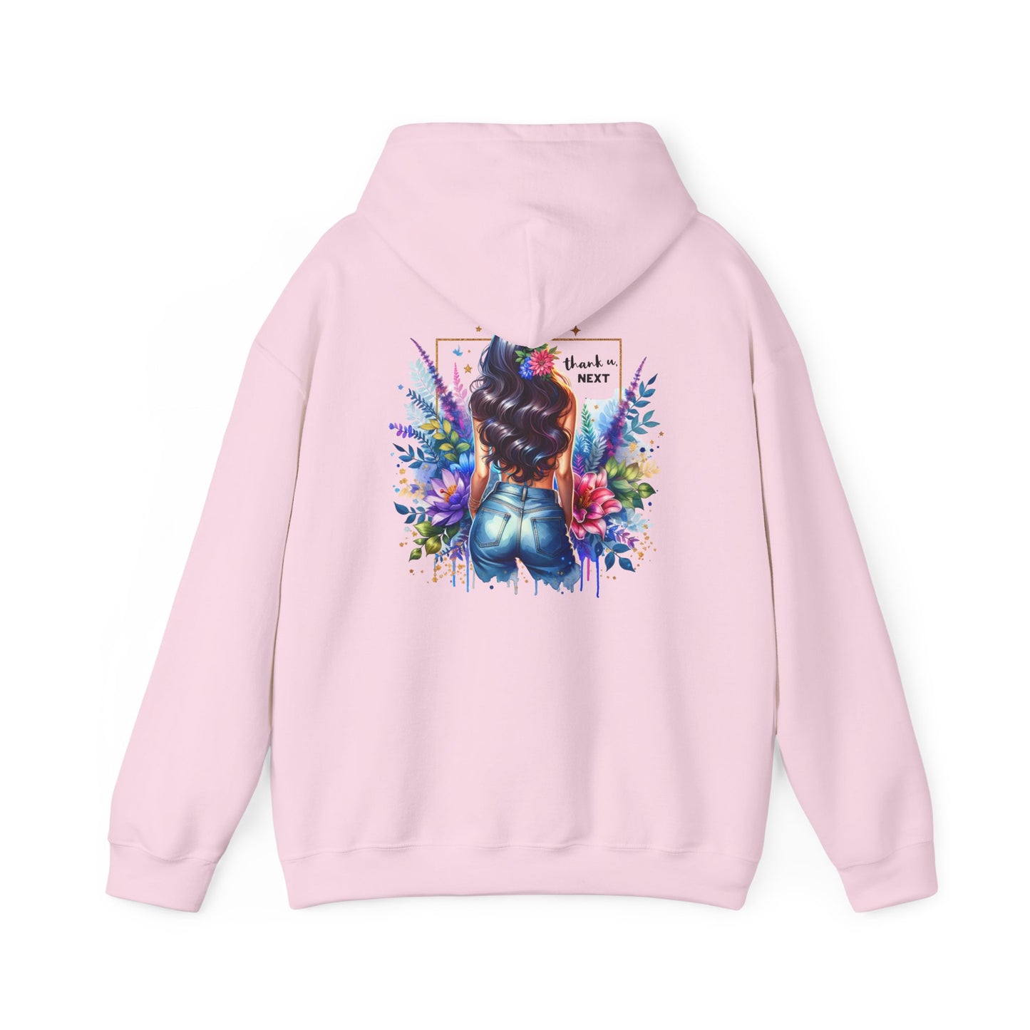 Thank U, Next Colorful Artistic Hooded Sweatshirt for Creative Souls, Stylish Gift for Art Lovers, Cozy Casual Wear, Unique Sweatshirt, Vibrant Hoodie