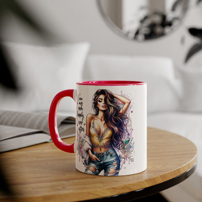 Inspirational Accent Mug - "I Am My Own Happily Ever After" 11oz Coffee Cup
