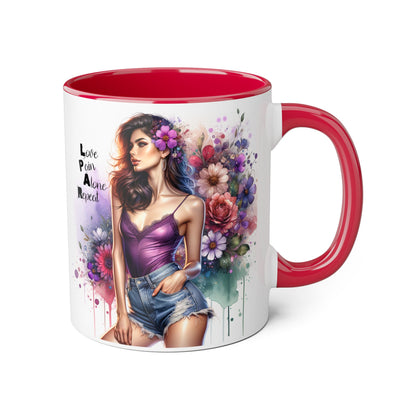 Floral Design Mug, Artistic Coffee Cup, Unique Gift, Vibrant Home Decor, Inspirational Drinkware, Birthday Present