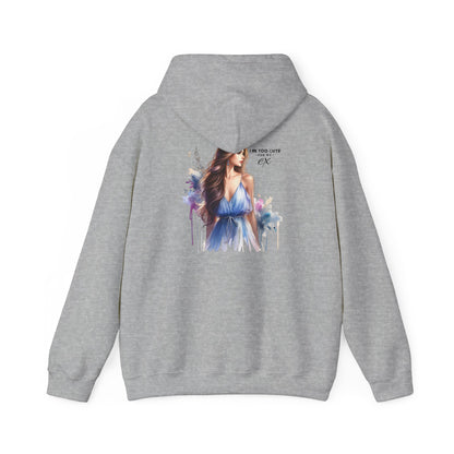 I'm Too Cute For My Ex Stylish Artistic Hoodie, Cozy Sweatshirt for All Occasions, Perfect Gift for Fashion Lovers, Trendy Layering Essential, Great for Holidays