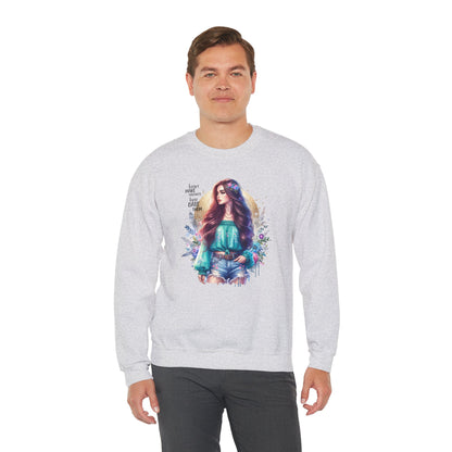 I Don`t  Make Mistakes, I Just Date Them Colorful Bohemian Crewneck Sweatshirt, Cozy Apparel, Unique Gift, Casual Wear, Inspirational Fashion, Artist Design