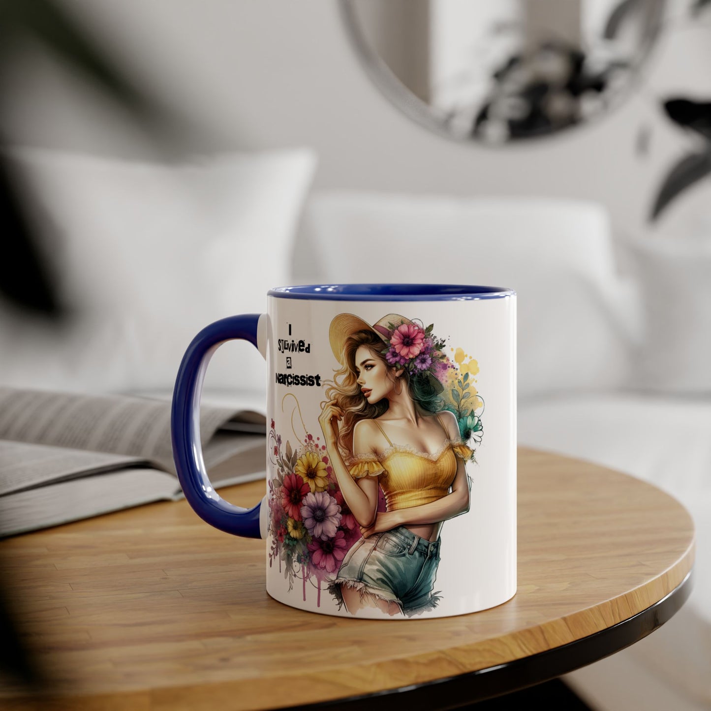 I Survived a Narcissist Floral Accent Mug, Coffee Cup Gift, Self-Care, Empowerment, Inspirational Tea Mug, Narcissist Survivor, Floral [...]