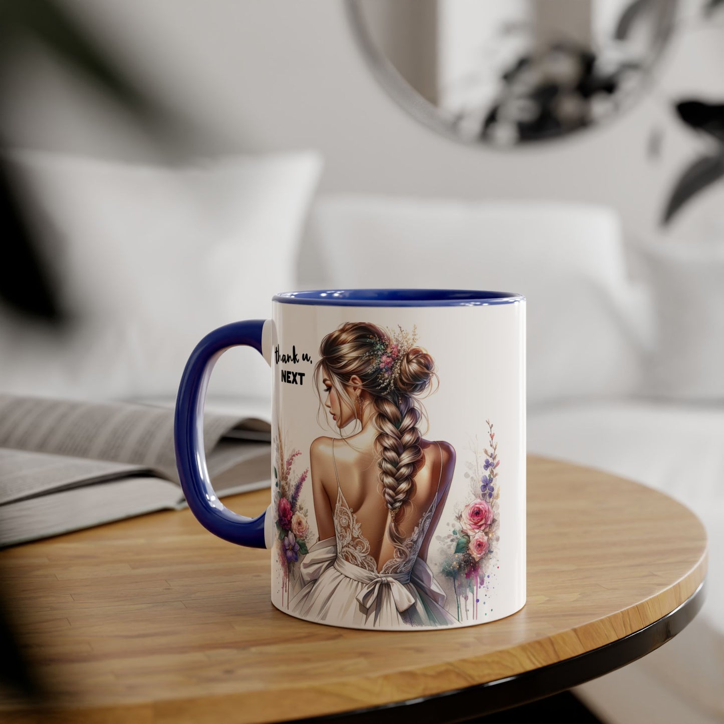 Thank U, Next Boho Floral Accent Mug