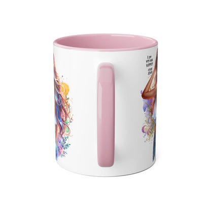 Colorful Inspirational Accent Mug - "I Am My Own Happily Ever After "
