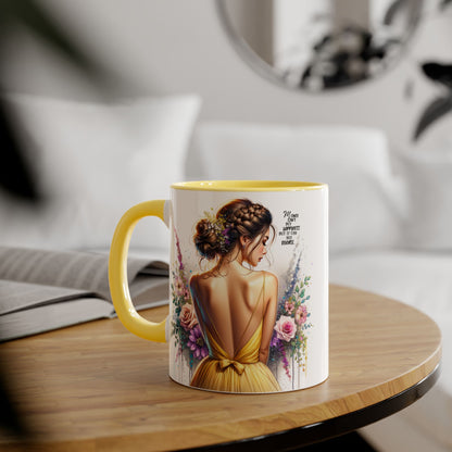Money Can't Buy Happiness But It Can Buy Divorce Humoristic Elegant Floral Accent Mug, Gift for Her, Coffee Lover, Inspirational Coffee Cup, Birthday Gift Idea, Unique Home Decor