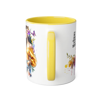 I Am My Own Happily Ever After Empowering Floral Mug, Perfect Gift for Self-Love, Coffee Lovers, or Celebrations like Birthdays and Weddings