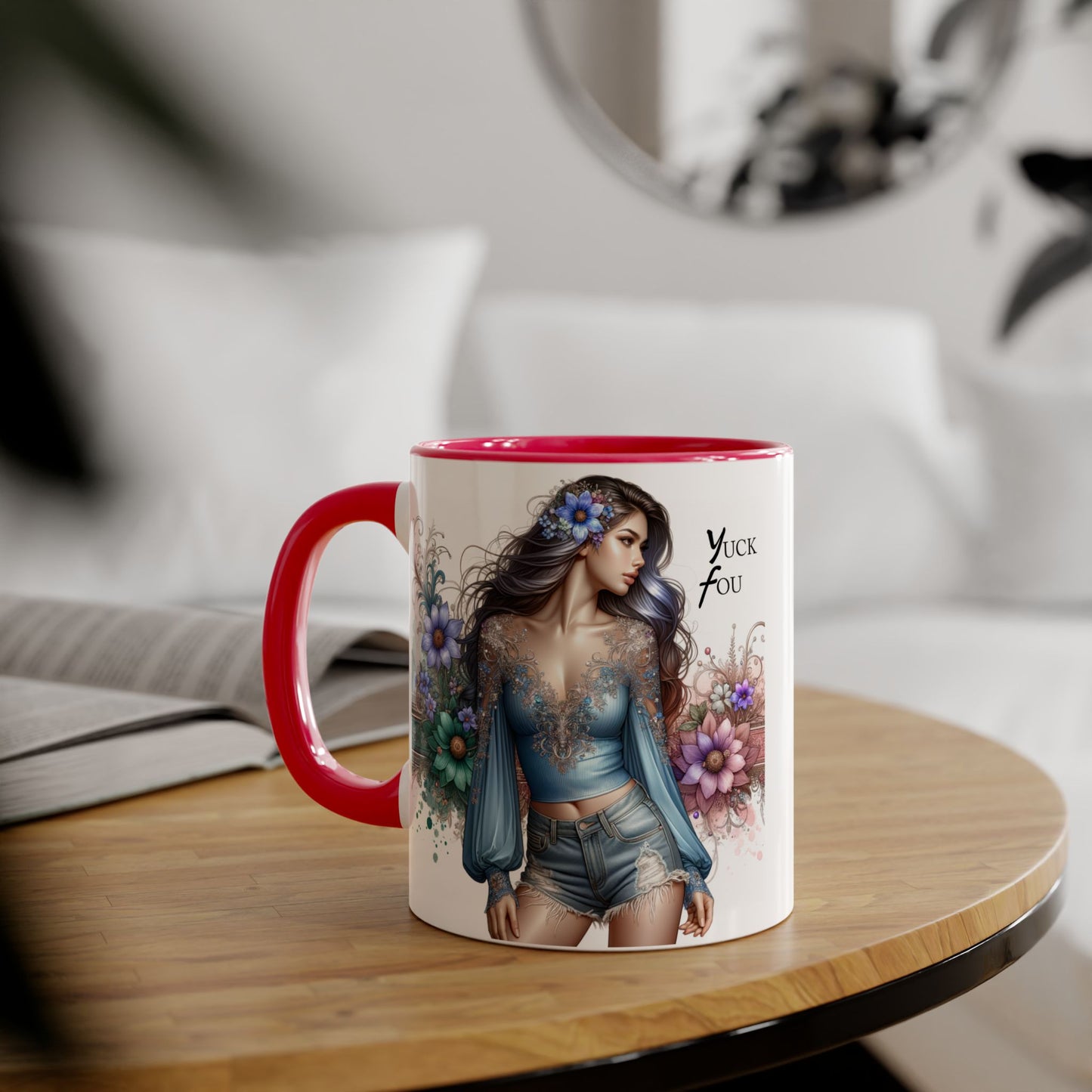 Artistic Accent Mug with ‘Yuck Fou’ Design for Trendy Sipping, Perfect Gift for Friends & Art Lovers, Ideal for Birthdays & Celebrations
