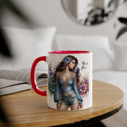 Artistic Accent Mug with ‘Yuck Fou’ Design for Trendy Sipping, Perfect Gift for Friends & Art Lovers, Ideal for Birthdays & Celebrations